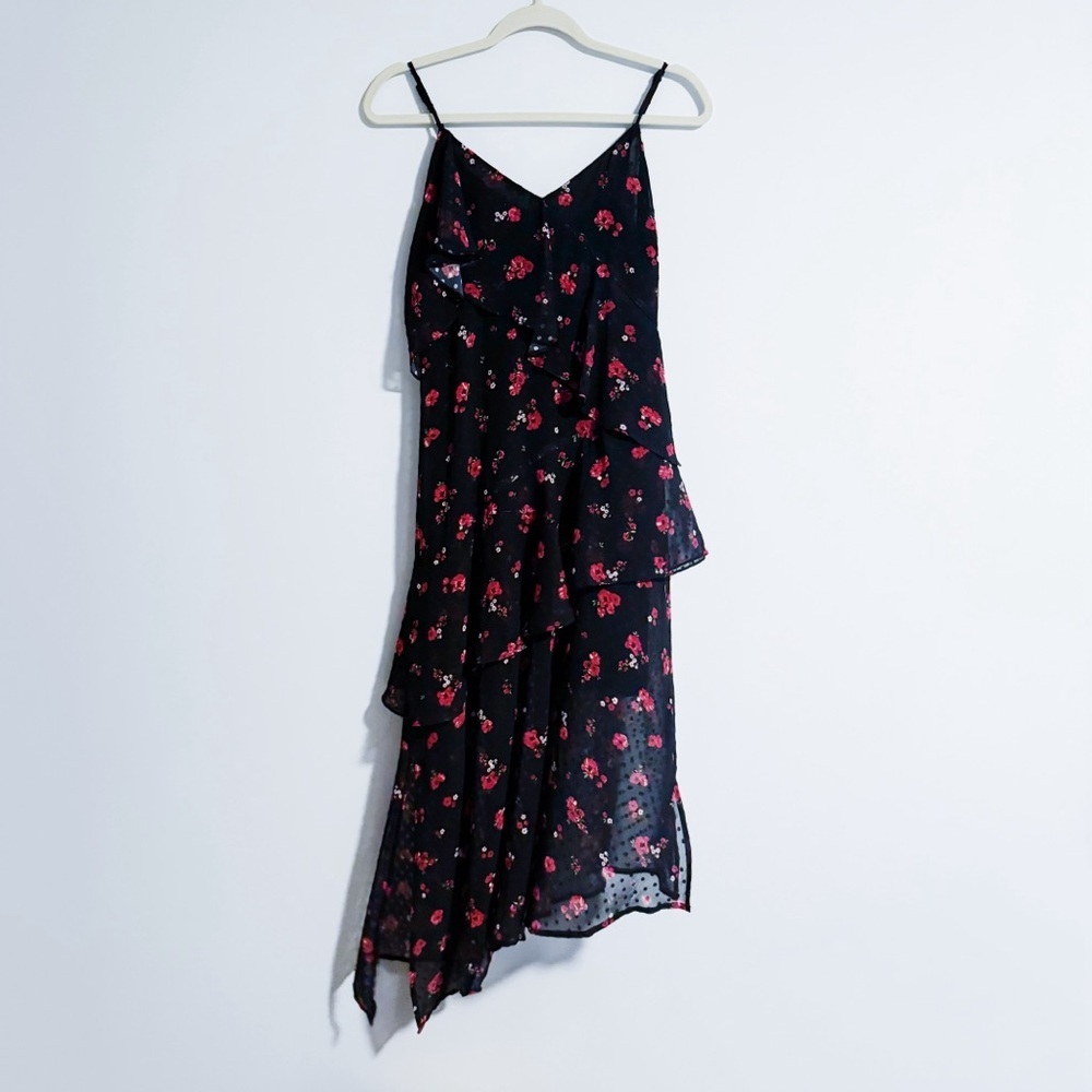 Bardot - Black and Red Floral Maxi Dress